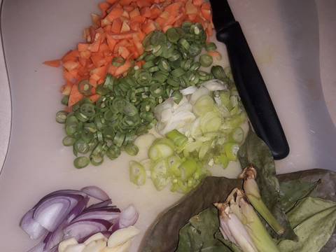 Lontong Isi Daging Sayuran recipe step 1 photo