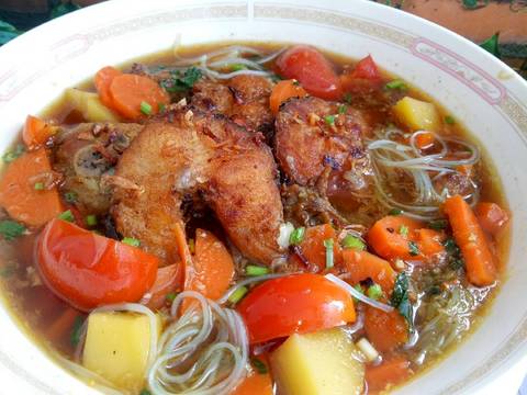 Resep Ayam dan Ikan  Gabus  Haruan Masak  Kuah Kecap 