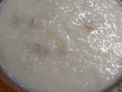 Bubur ayam dgn seasoned jamur enoki recipe step 3 photo