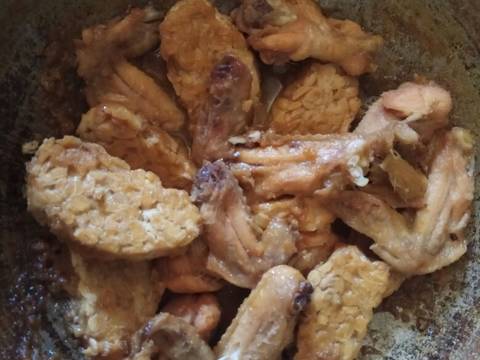Sayap Ayam dan tempe bacem recipe step 3 photo