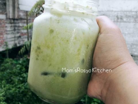 Greentea ice ala cafe recipe step 3 photo