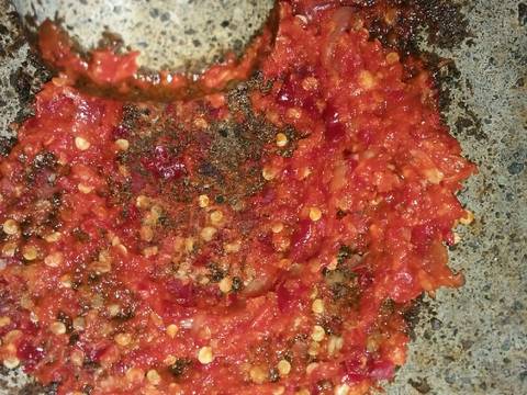 Oseng Oncom Leunca Pedas recipe step 3 photo