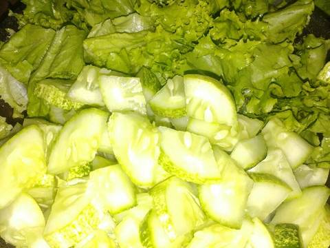 Salad Medan, Tahu Goreng Kuah Kacang recipe step 2 photo