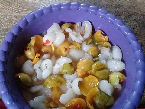 Asinan Rambutan gandaria recipe step 5 photo