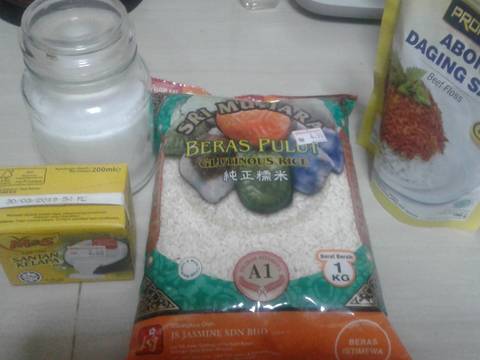Lemper abon bakar recipe step 1 photo