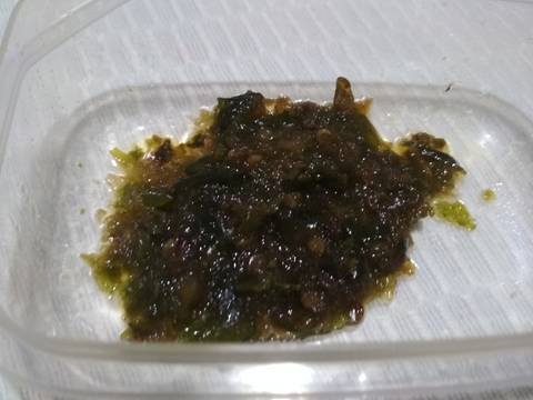 Nasi Tugtug Oncom dgn Cumi cabe ijo n Sambel Korek recipe step 1 photo