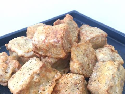 Oncom goreng tepung tabur seaweed gurih Yaa recipe step 4 photo
