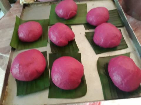 Pao buah naga recipe step 4 photo