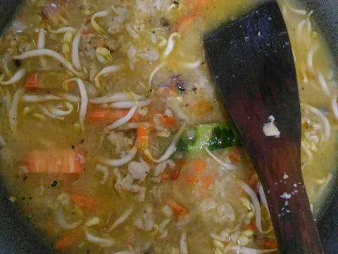 Sambal Tumpang Taoge Wortel recipe step 7 photo