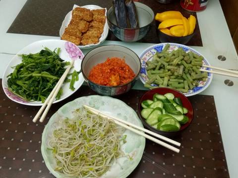 Sambal urab ala aku recipe step 2 photo