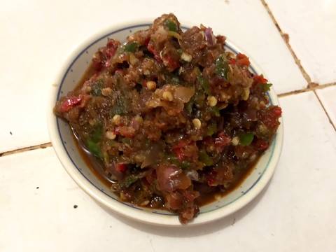 Tumis oncom pedas recipe step 2 photo