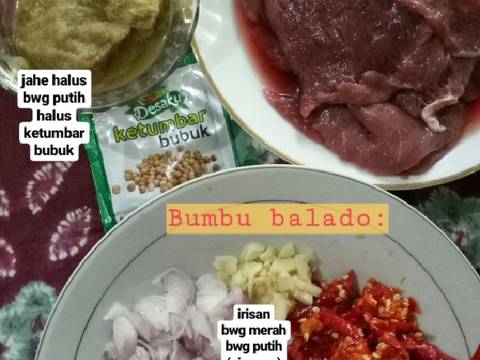 Dendeng kering balado