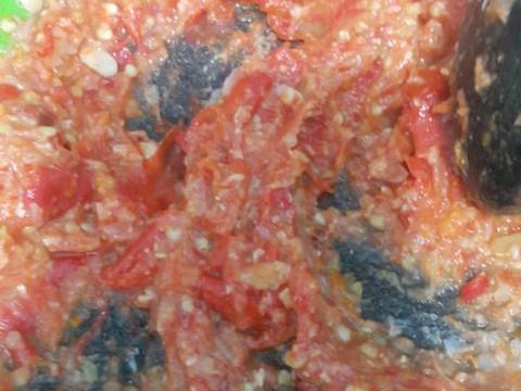Sambel tumpang tahu telur recipe step 2 photo