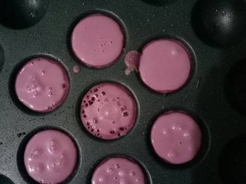 Kue cubit mini buah naga recipe step 3 photo