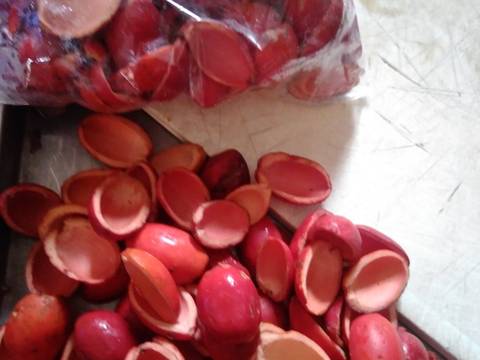 Tumis kulit melinjo campur taoge recipe step 1 photo