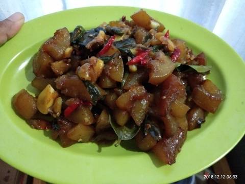 Oseng Kikil lombok ijo mercon recipe step 8 photo