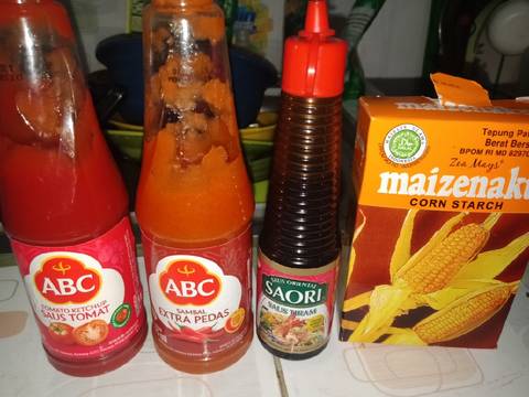 Cumi asin tinta saus padang