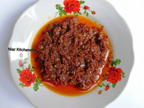 Sambal Serai Bangka langkah memasak 5 foto