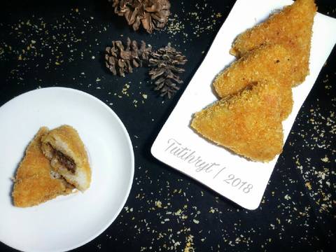 Lemper goreng isi rendang recipe step 5 photo