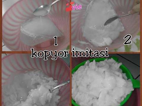 Es Kopyor Nata de Coco ~ Kopyor Dari Agar-agar (Kopyor Imitasi) recipe step 2 photo