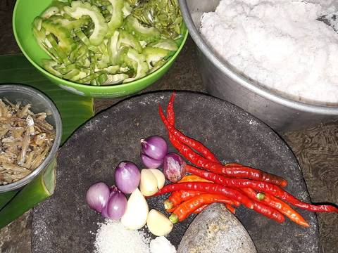 Bothok pare mlanding teri recipe step 1 photo