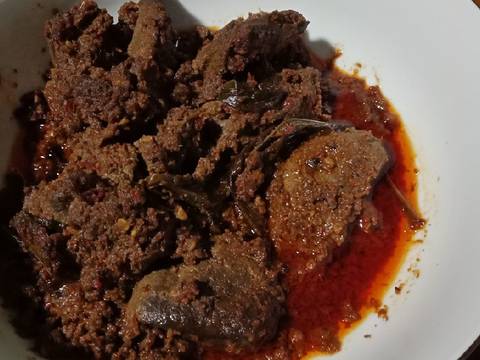 Rendang hati sapi recipe step 6 photo