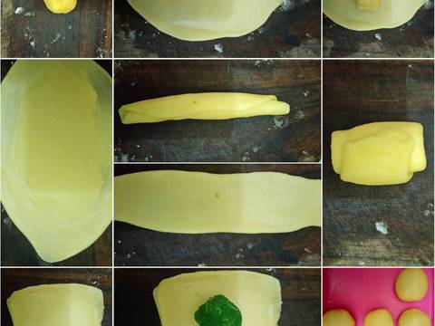 Bakpia Ubi Pandan recipe step 5 photo