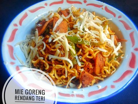 Mie Goreng Rendang Teri recipe step 7 photo