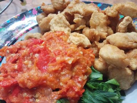 Plecing Sawi + Chicken Pop recipe step 6 photo