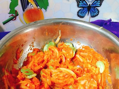 Pepes ikan sambal pencit recipe step 3 photo