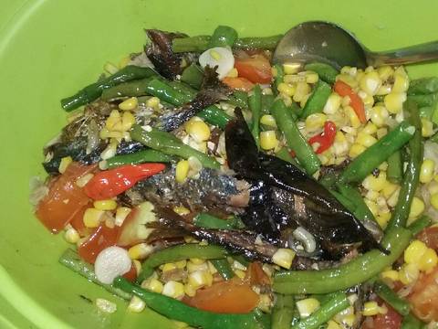 Tumis ikan peda jagung kacang panjang recipe step 3 photo