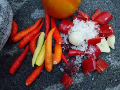 Plecingan ayam mix ati rempelo recipe step 2 photo