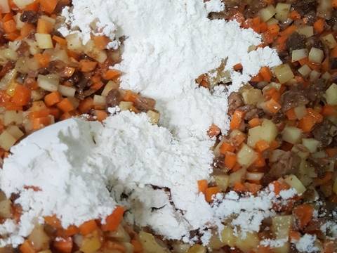 Lontong daging rendang recipe step 7 photo