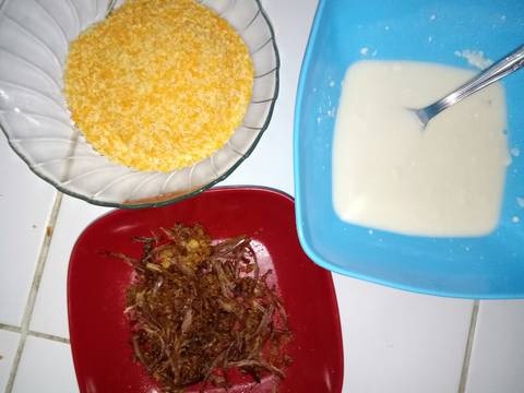 Lemper goreng isi rendang recipe step 2 photo