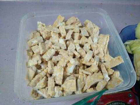 Orek Tempe Basah Pedas Manis langkah memasak 1 foto