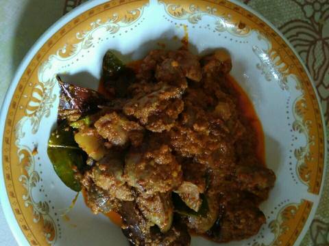 Rendang ati ampela sederhana recipe step 4 photo
