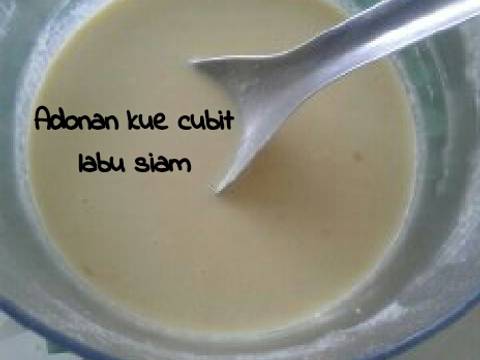 Kue cubit labu siam recipe step 2 photo
