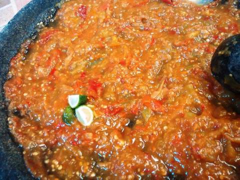 Sambal Lalapan Sehat Special (Step By Step) recipe step 8 photo