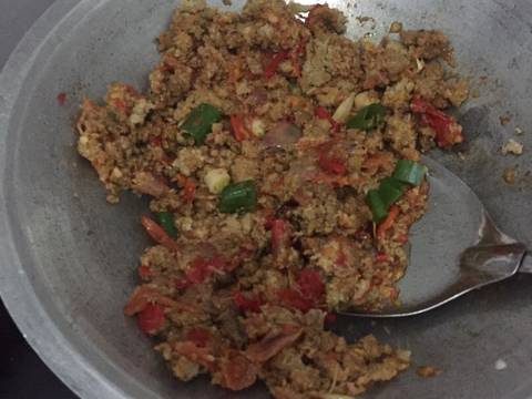 Oncom Sambel terasi recipe step 2 photo