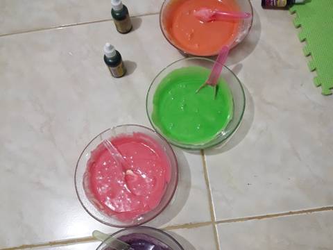 Rainbow cake kukus#BikinRamadanBerkasan