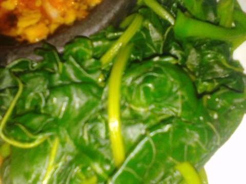 Telur krispy lalap bayem sambel korek recipe step 3 photo