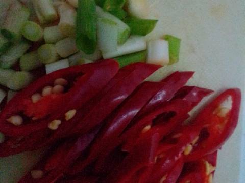 Pare isi oncom recipe step 1 photo