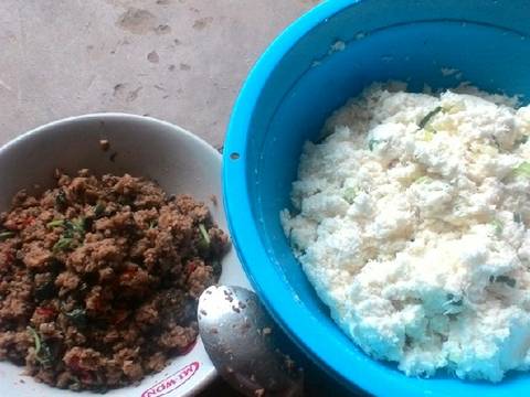 Combro singkong isi oncom kemangi recipe step 4 photo