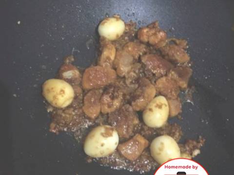 Ayam puyuh semur belacan / terasi pedas mantap #homemadebylita recipe step 5 photo
