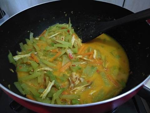 Lodeh Labu Siam ayam suwir recipe step 5 photo