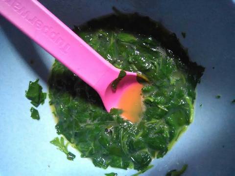 Omelette mie bayam
