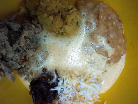 Mung bean banana cake recipe step 3 photo