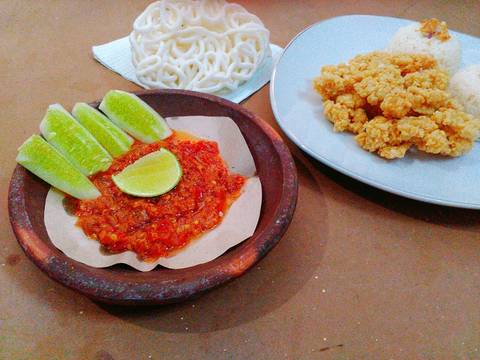 Lalapan Tahu Pok Pok Sambel Mercon recipe step 5 photo