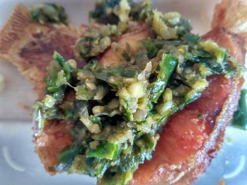 Ikan Nila Goreng Cabe Ijo