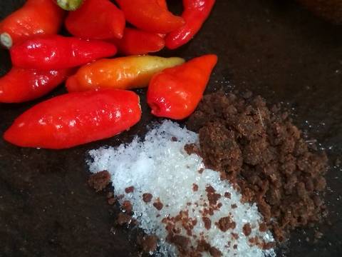 Plecing kangkung sambel jeruk nipis recipe step 2 photo